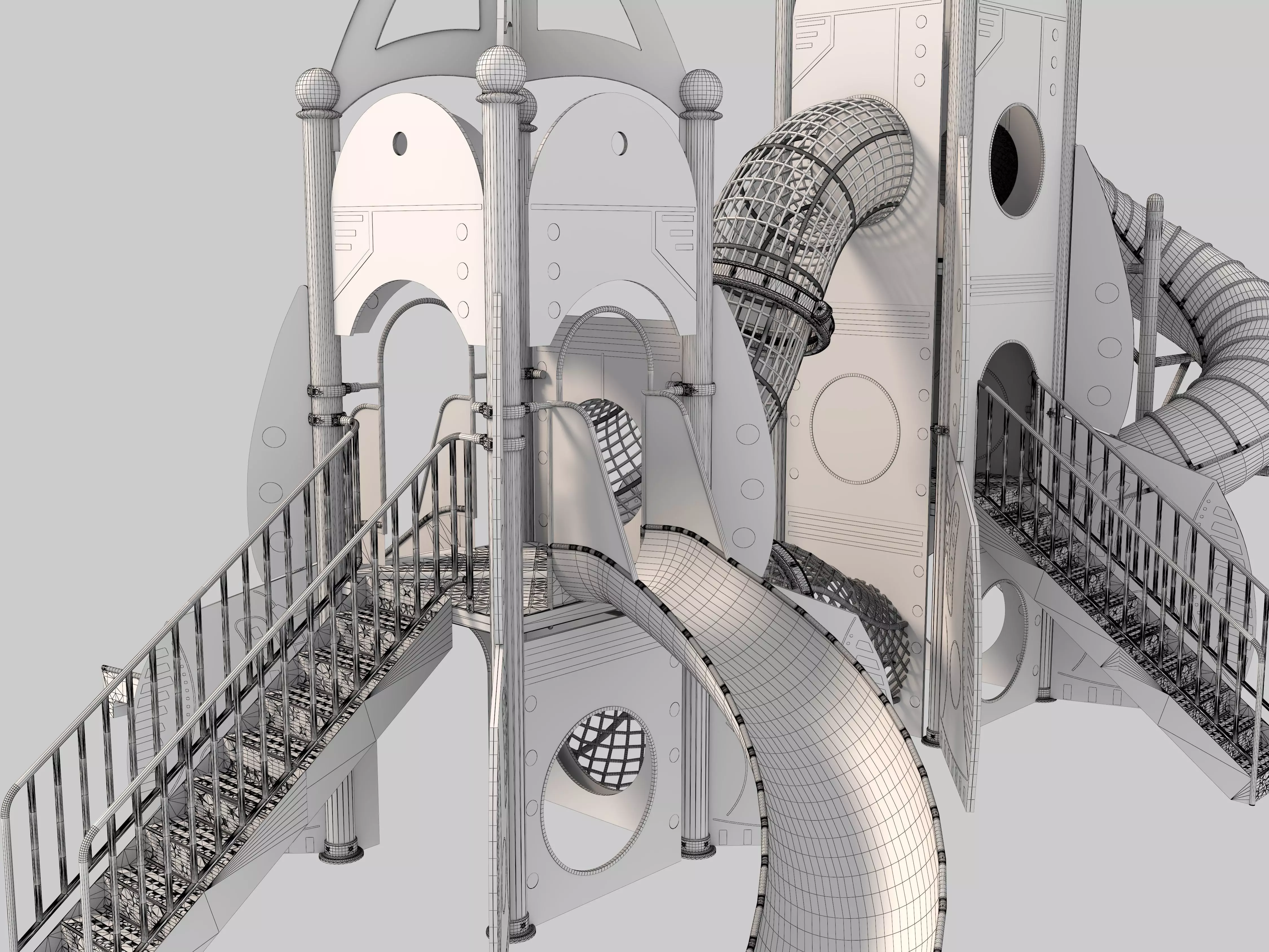 Playground for children 09 3D model_20