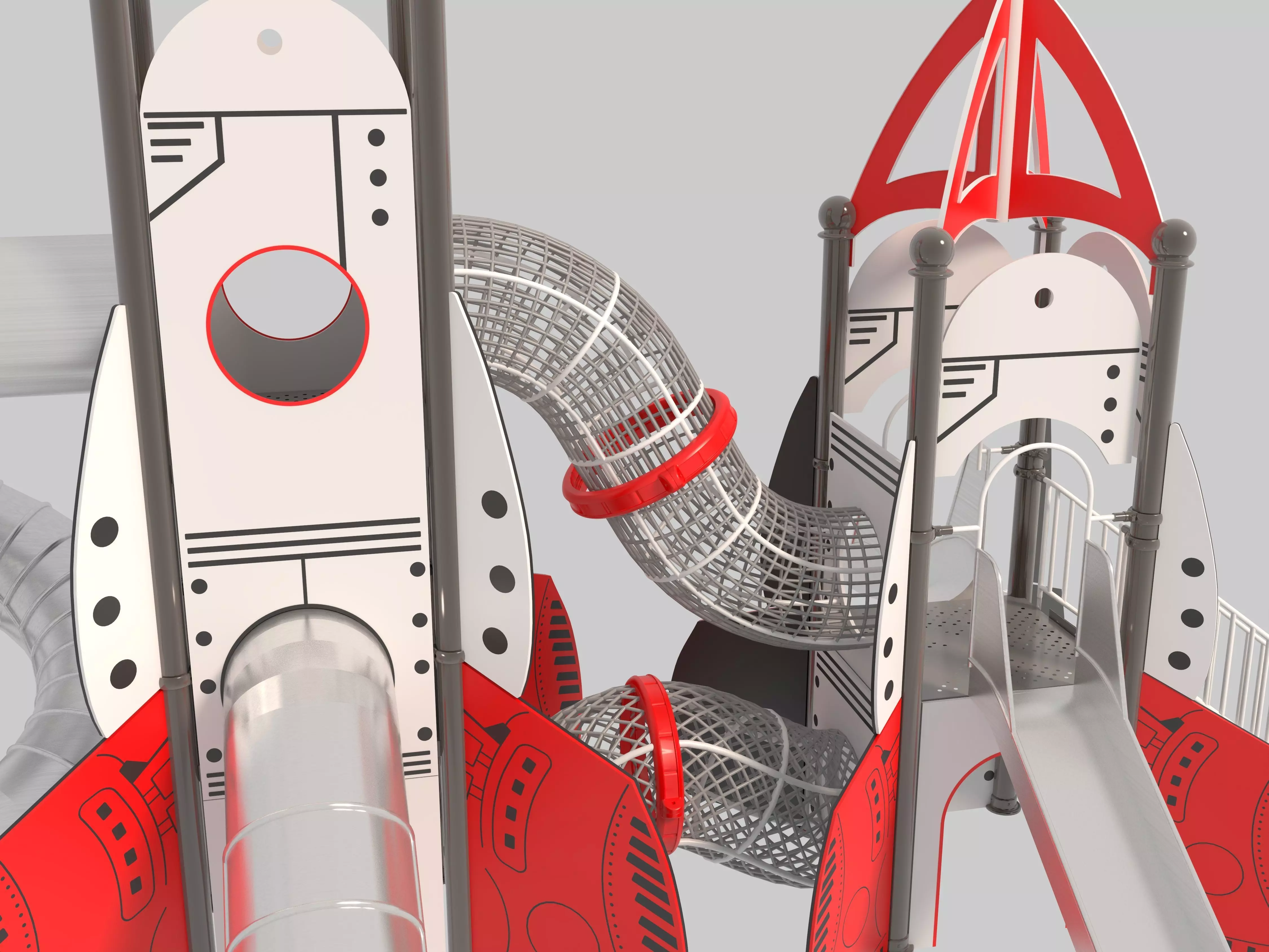 Playground for children 09 3D model_8