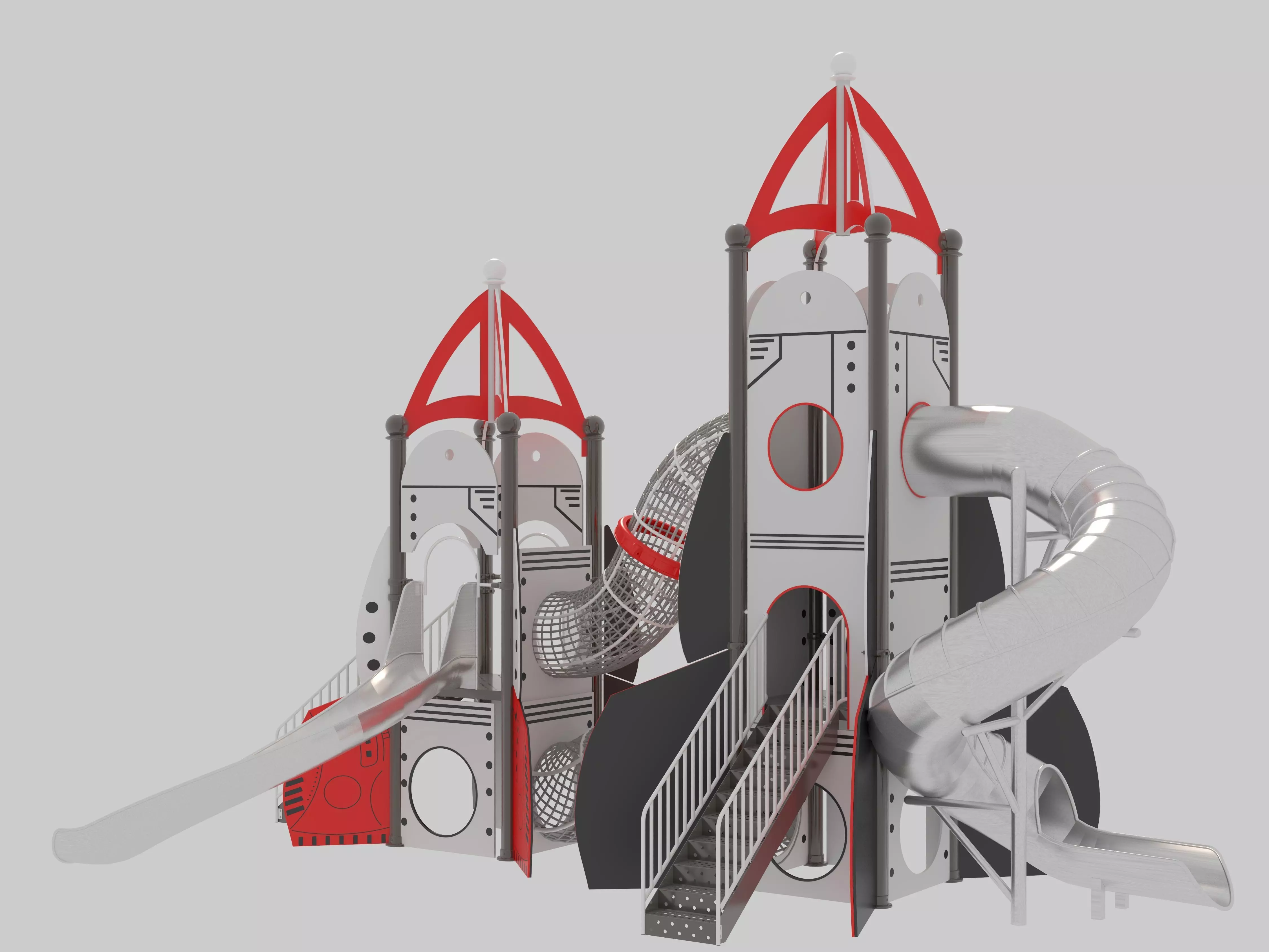 Playground for children 09 3D model_4