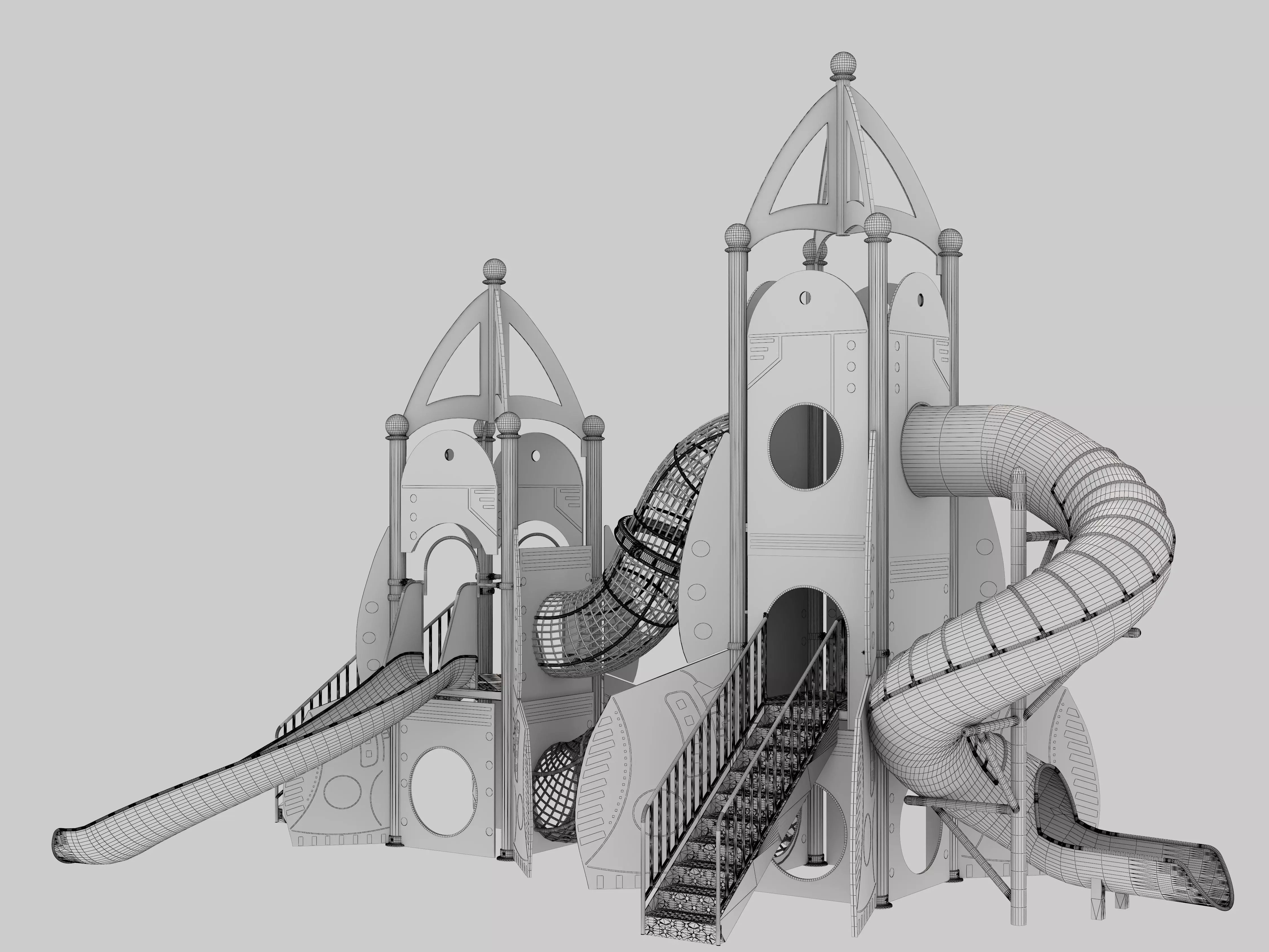 Playground for children 09 3D model_14