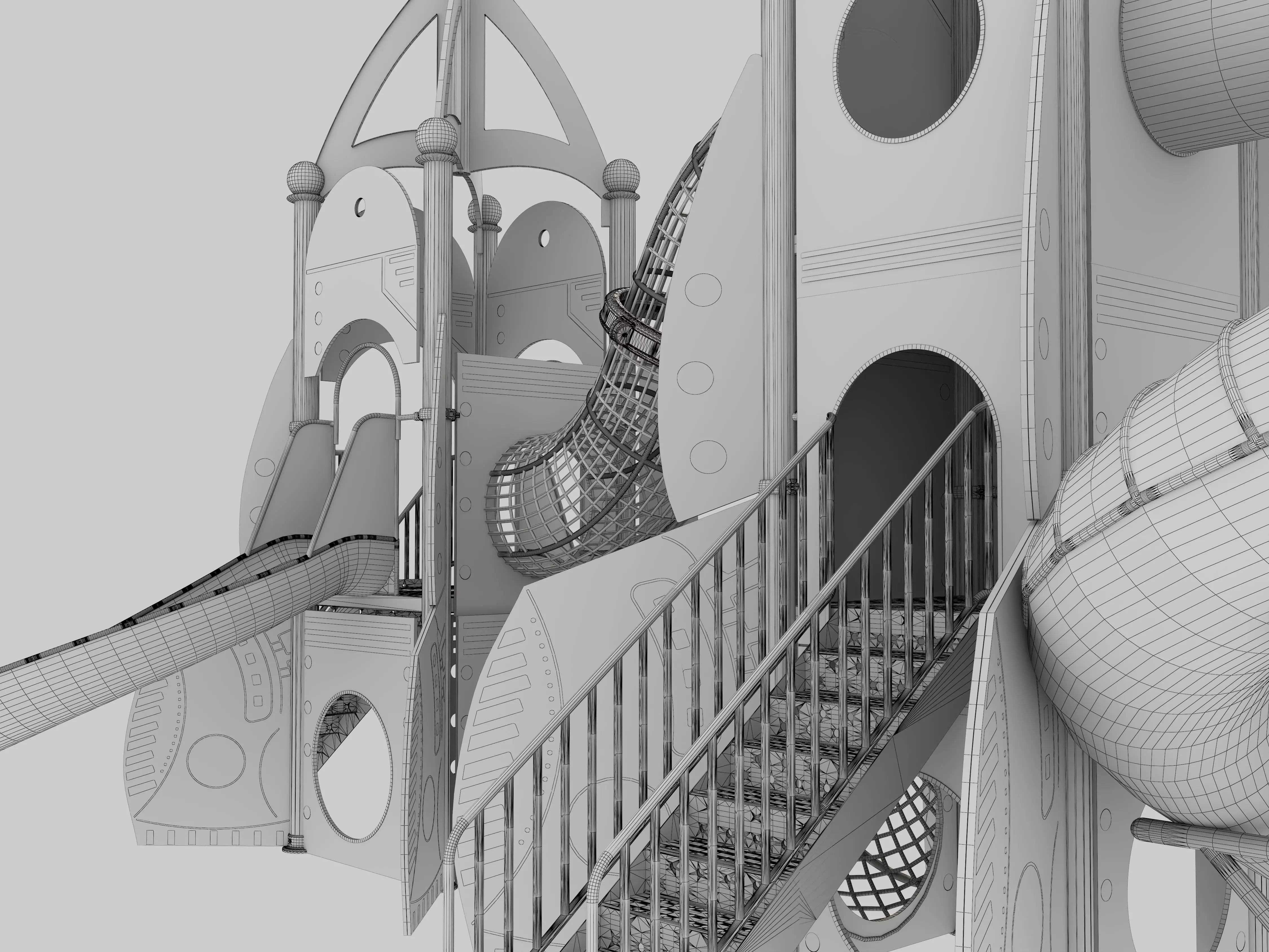 Playground for children 09 3D model_19