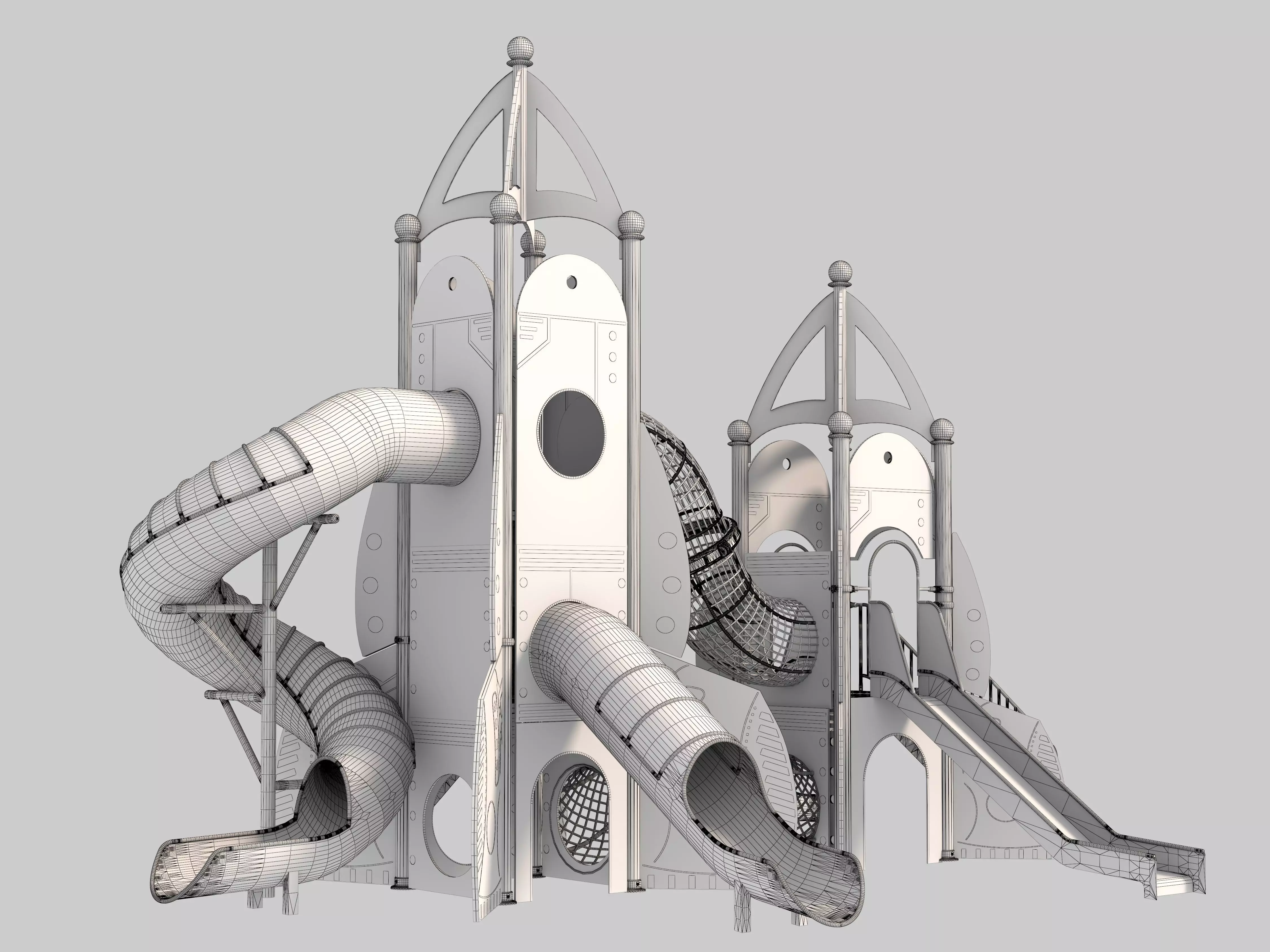 Playground for children 09 3D model_12