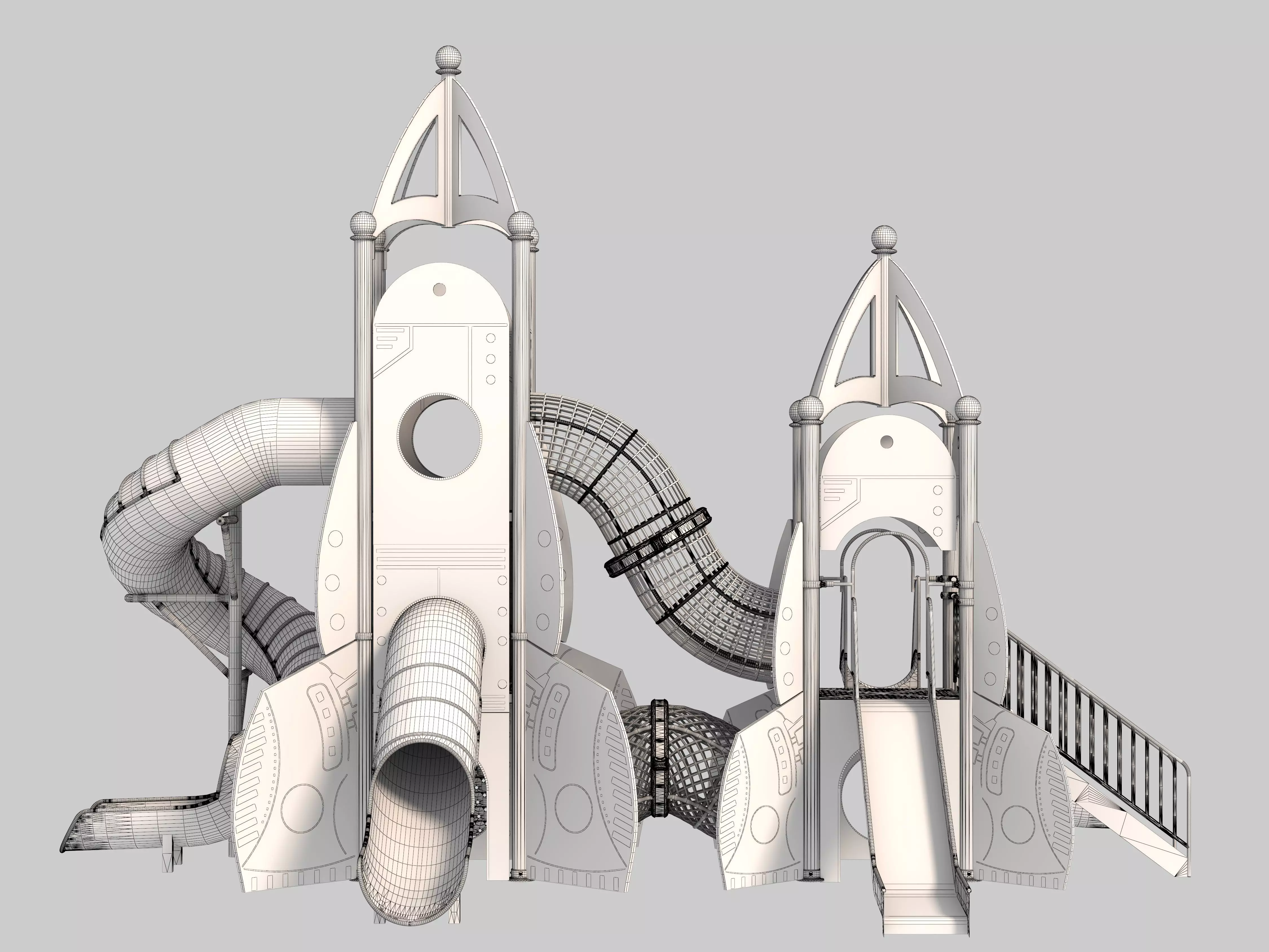 Playground for children 09 3D model_11