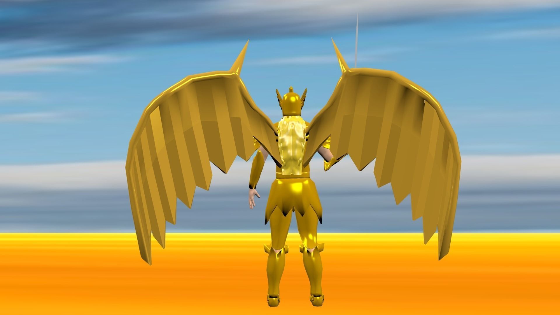 Soldier of Ra Low-poly 3D model_4