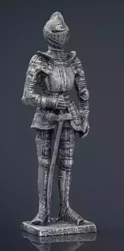 Medieval Knight Statue 3