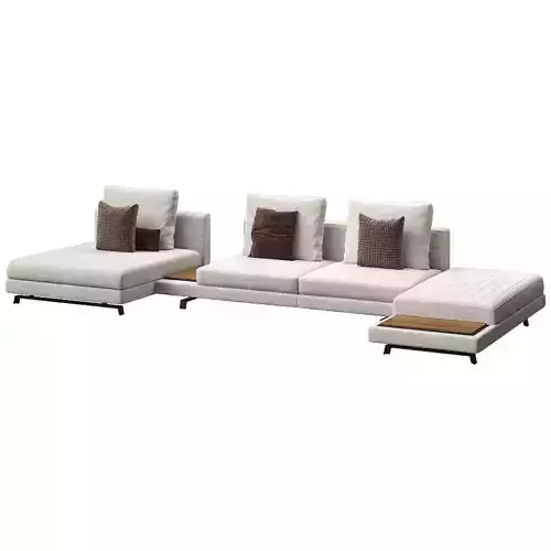 Modular sofa Morfeo Low-poly 3D model
