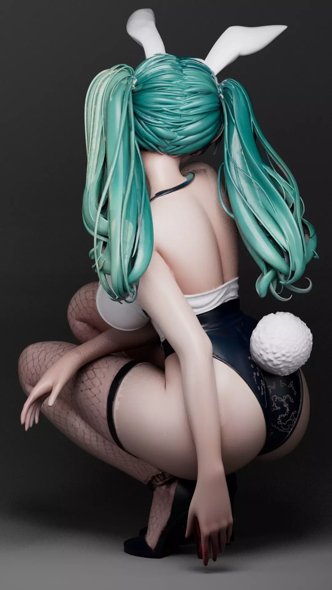 Bunny girl 3D print model_7