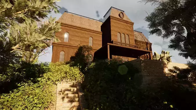 Haunted Manor  3D Model 