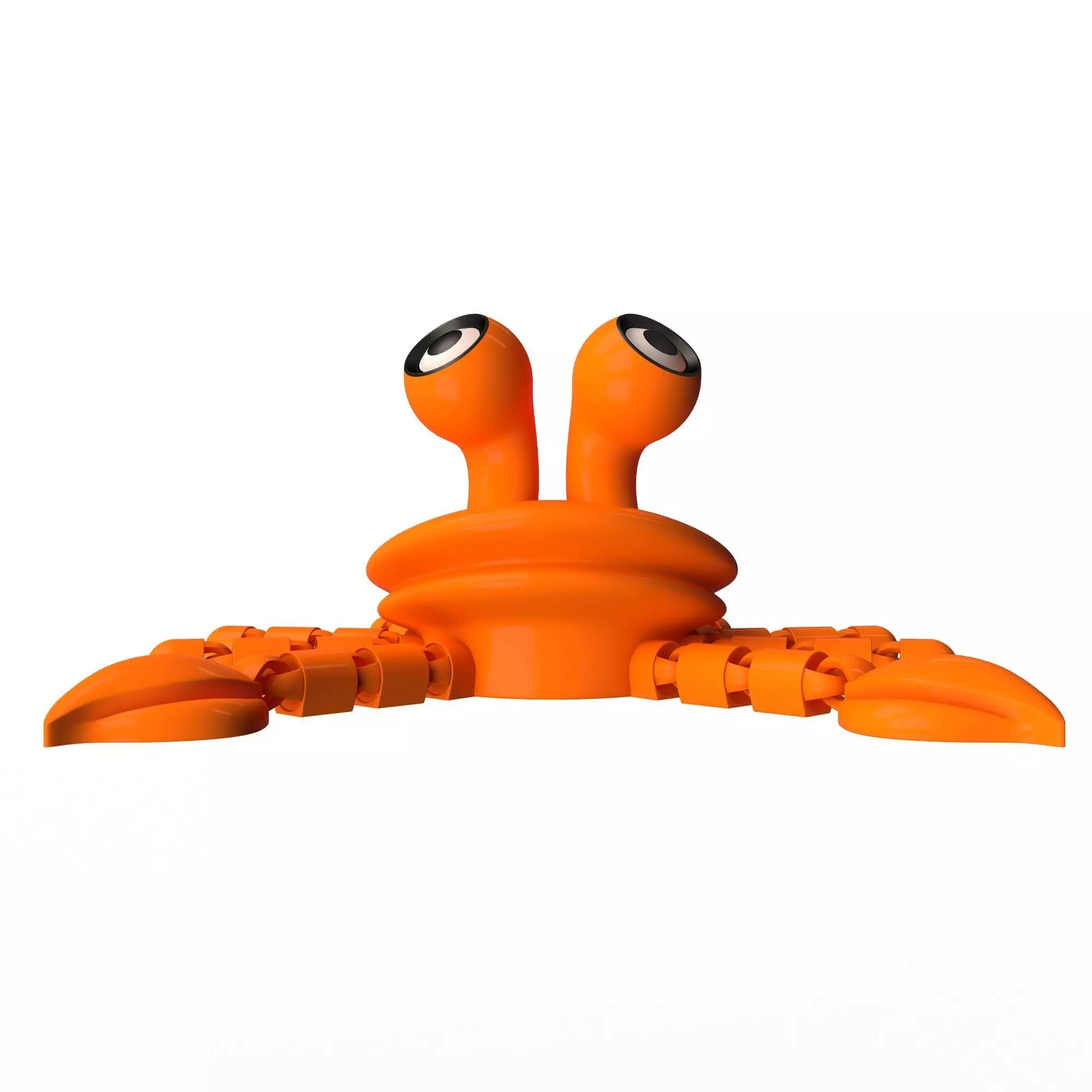 Crab 02 Cute Flexi Articulated Skeleton 3D print model_5