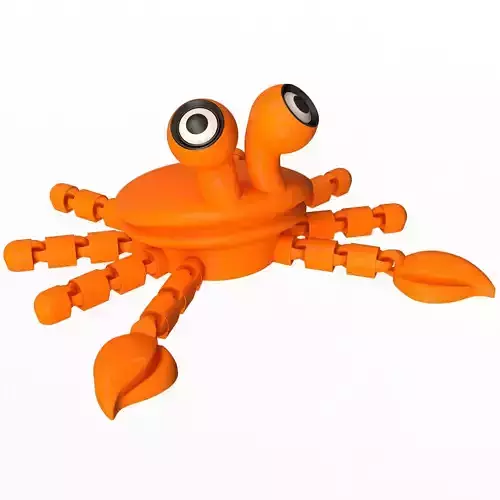 Crab 02 Cute Flexi Articulated Skeleton 3D print model Crab 02 Cute Flexi Articulated Skeleton 3D print model