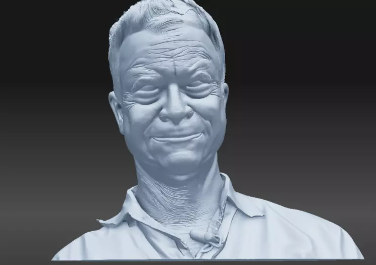 GARY SINISE HEAD 3D print model_4