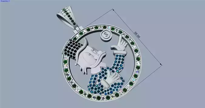 MC Duck pendant - Colgante Mc Pato