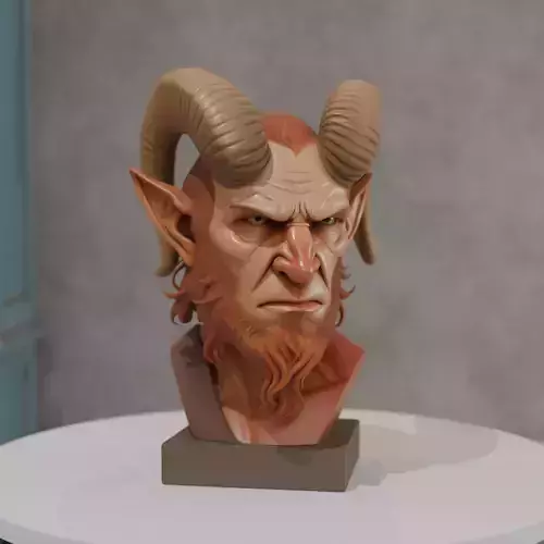 satyr bust