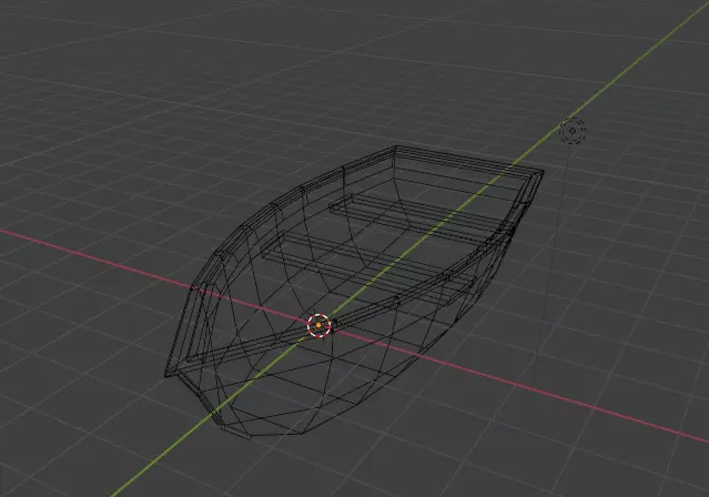 Low Poly Rowboat Low-poly 3D model_3