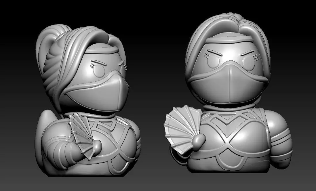 Rubber Duck - Kitana - Mortal Kombat - 3D print 3D print model_1