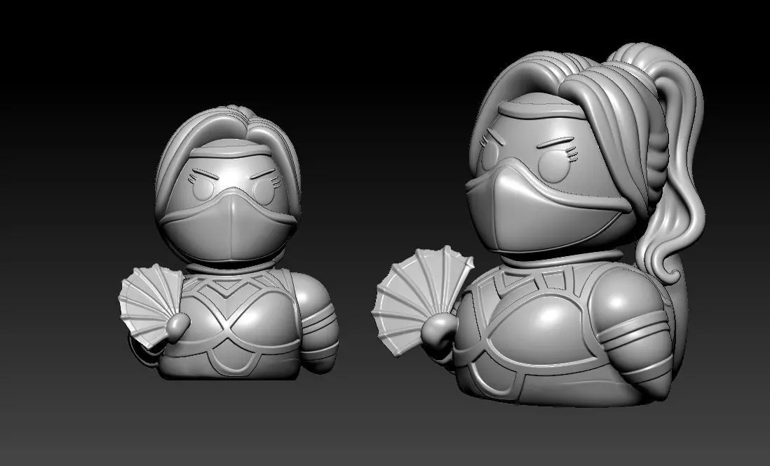 Rubber Duck - Kitana - Mortal Kombat - 3D print 3D print model_2