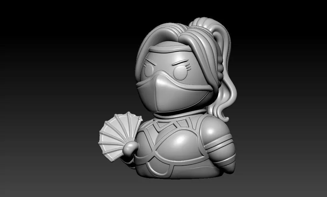 Rubber Duck - Kitana - Mortal Kombat - 3D print 3D print model_3