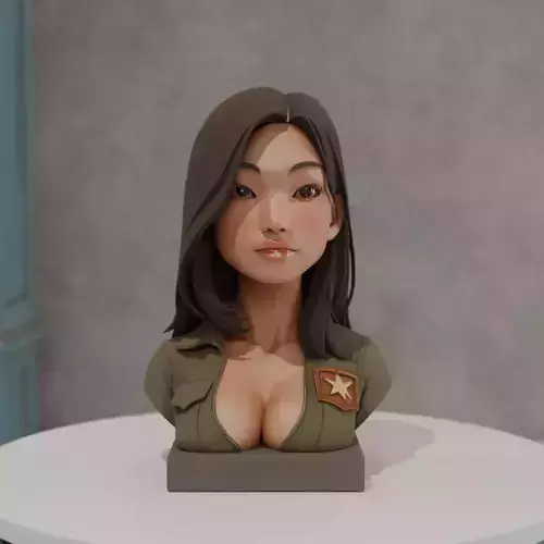 bust asian woman