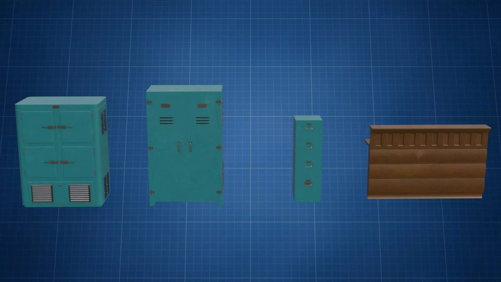 Closet HP 3D model_0