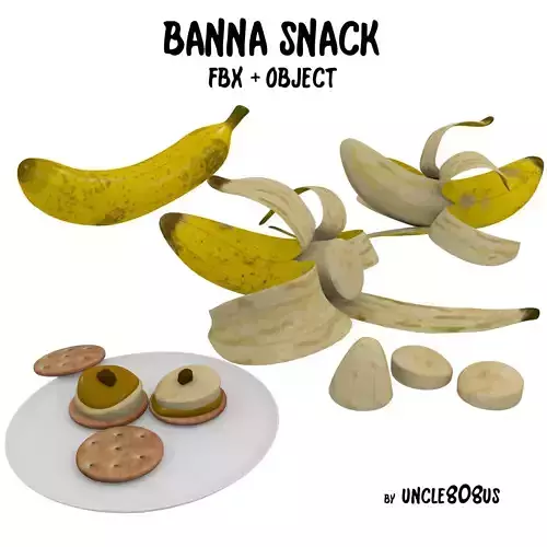 Banana Snack FBX OBJ 