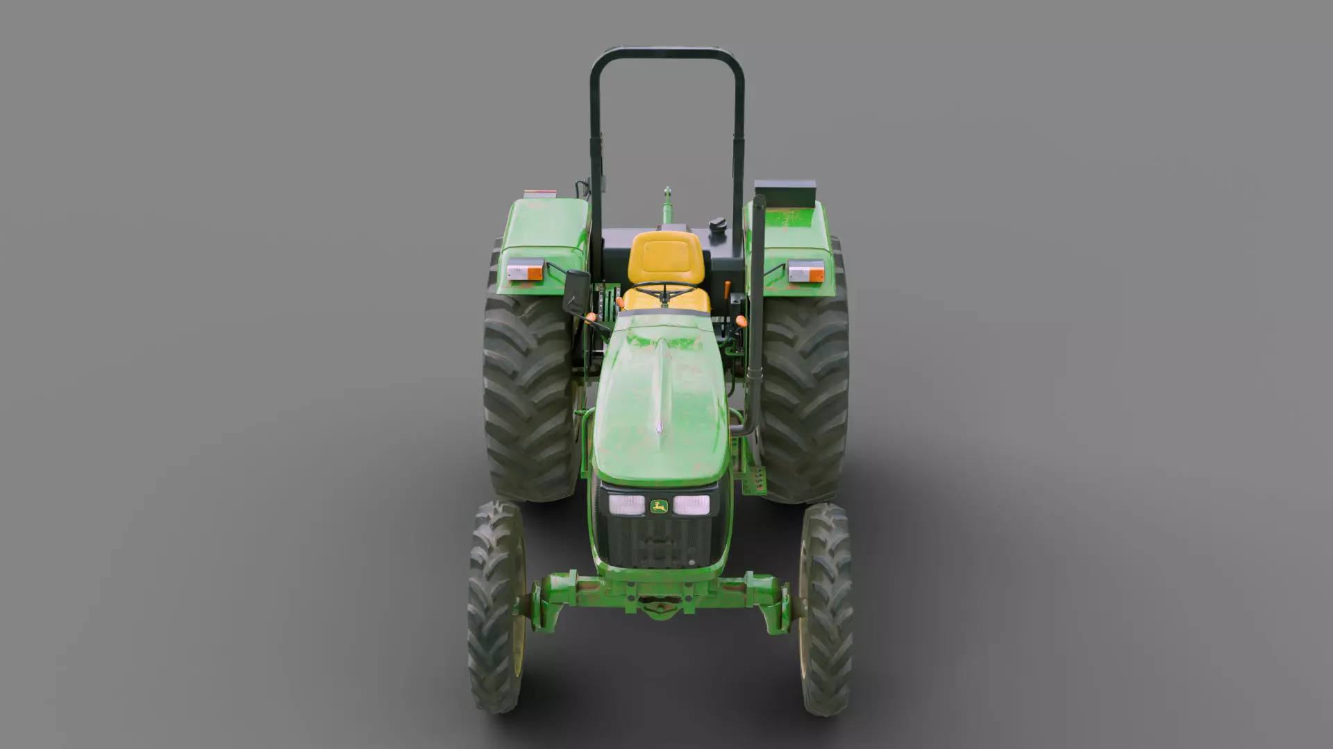 Game Ready John Deere 5050D Tractor Low-poly 3D model_15