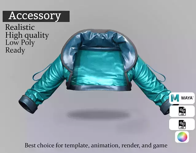 Space Explorer Jacket - Real-Time Character Outfit