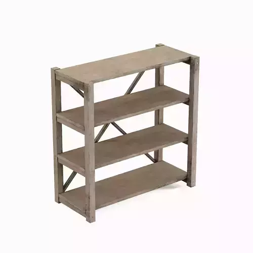 Wide Pottery Shelf 02