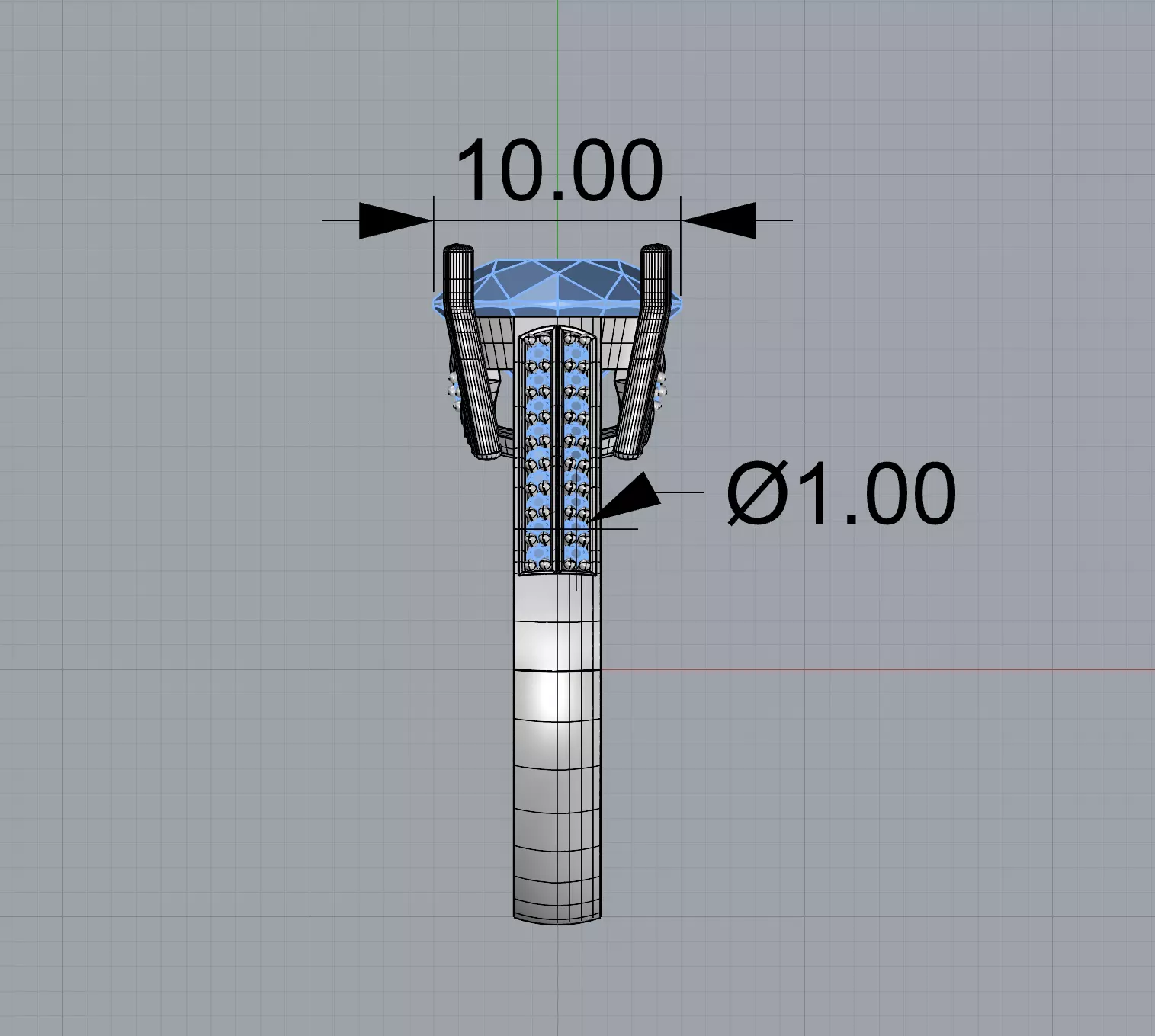 Solitaire Ring 3D print model_5