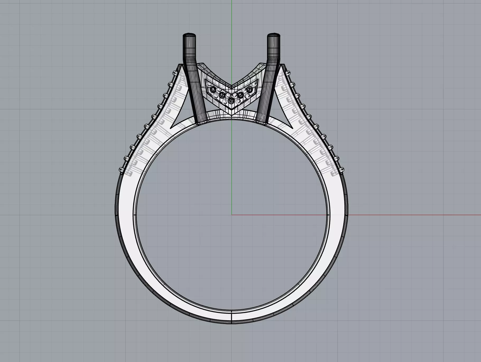 Solitaire Ring 3D print model_6