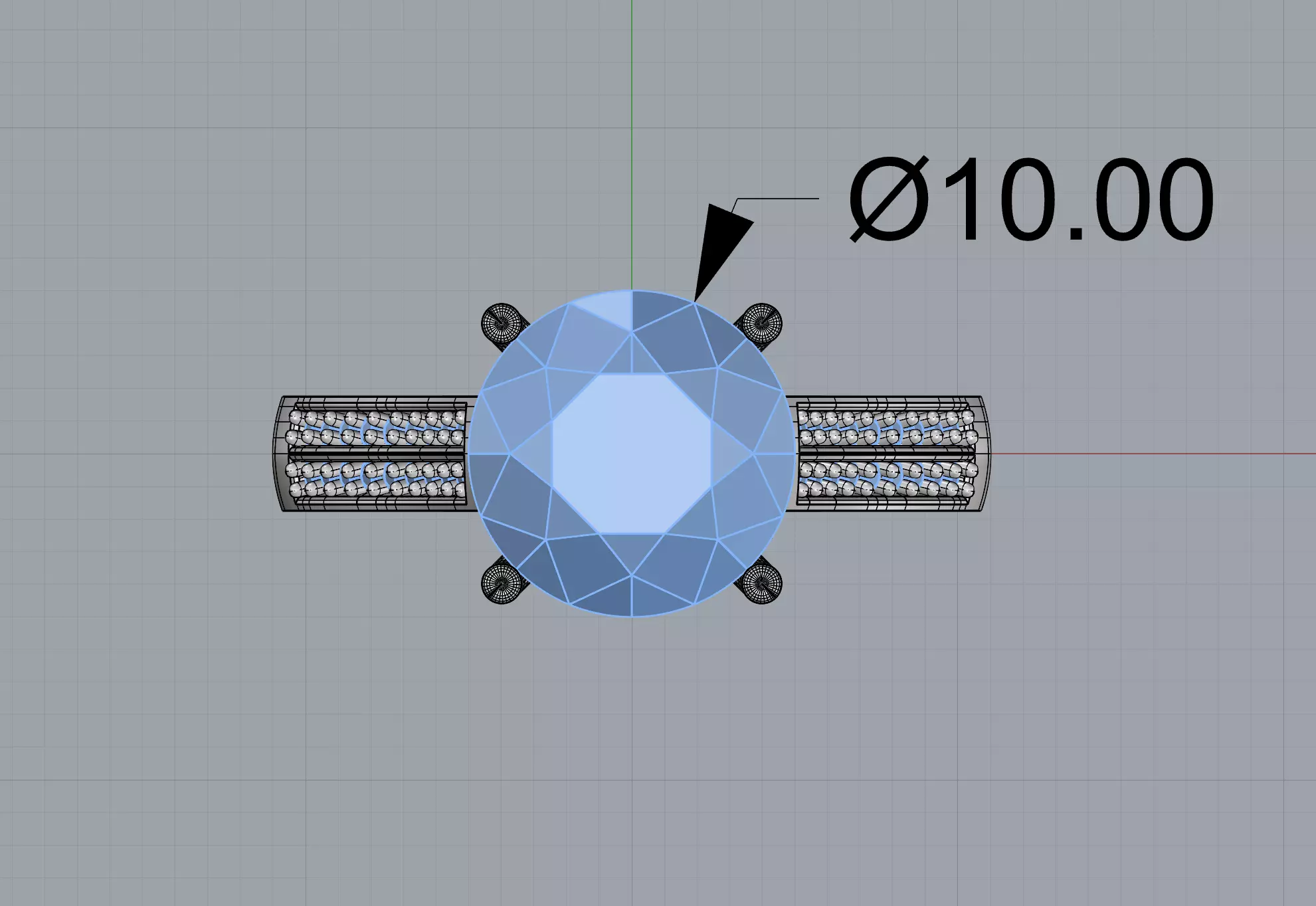 Solitaire Ring 3D print model_4