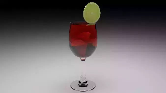 Sangria Wine 3D model
