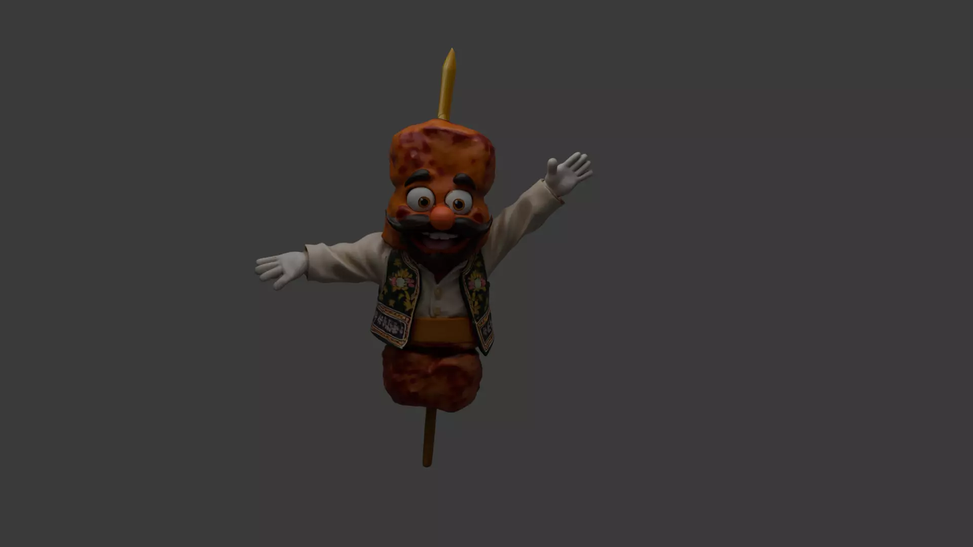 Mr Uncle kebab 3D model_0
