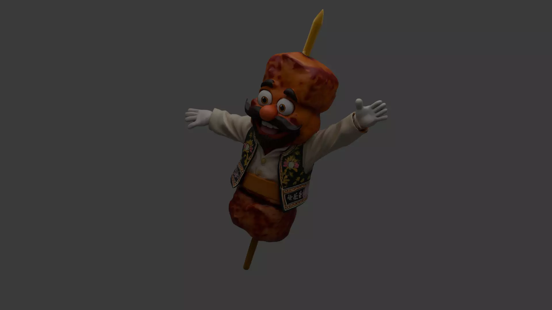 Mr Uncle kebab 3D model_3