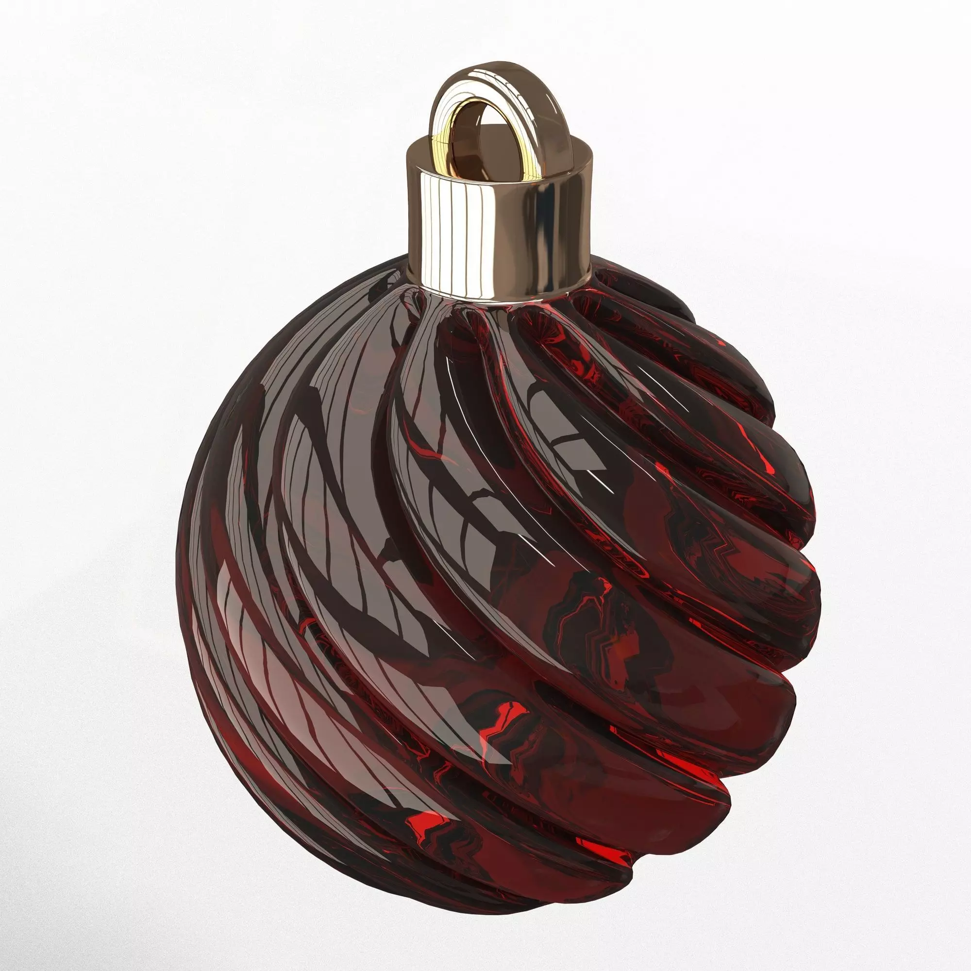 Christmas Ball Cute Flexi Print in place with 3MF included Free low-poly 3D model