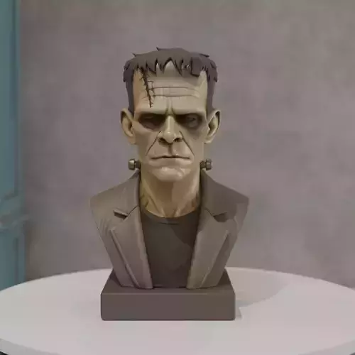 Frankenstein bust 3D print model