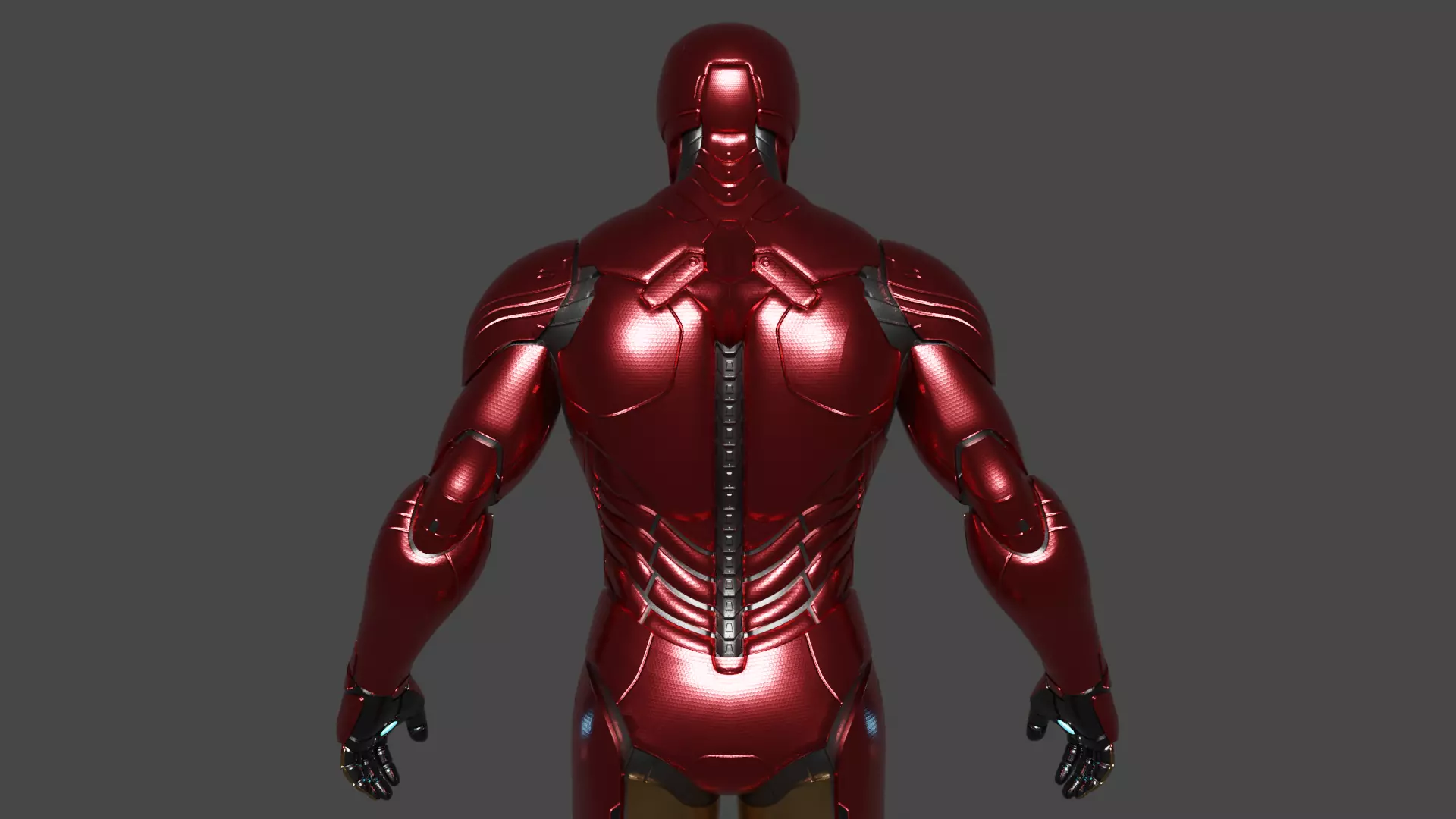 Ironman Prime Armor Low-poly 3D model_5