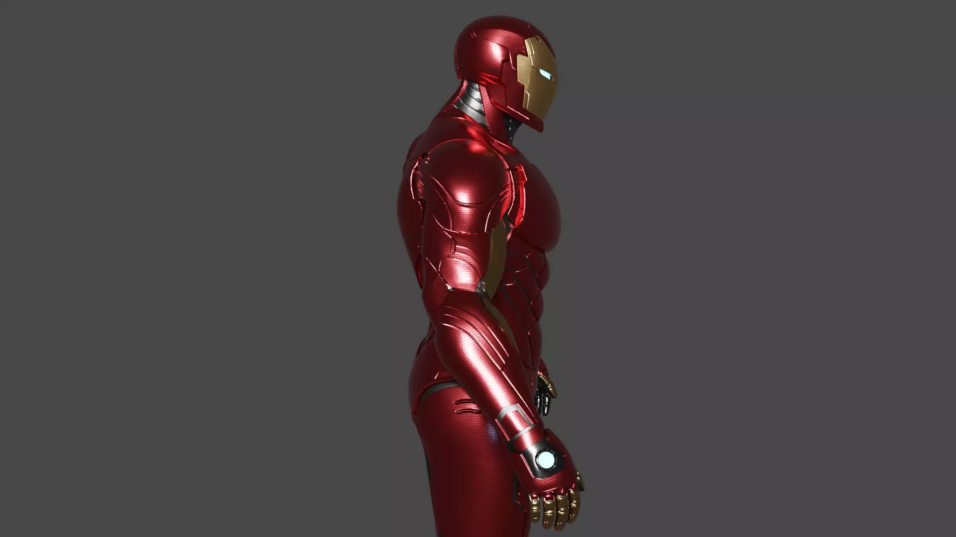 Ironman Prime Armor Low-poly 3D model_3