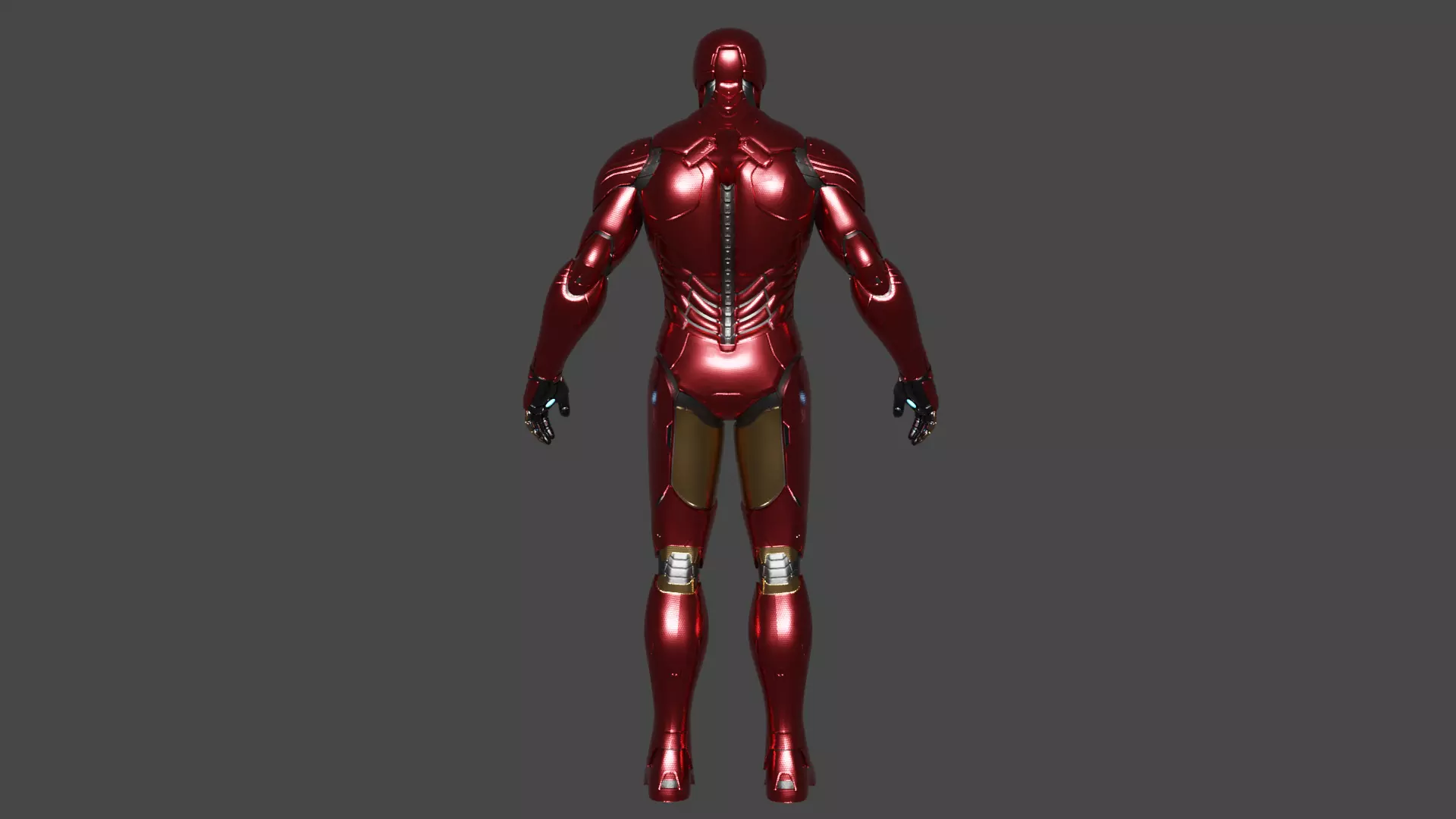 Ironman Prime Armor Low-poly 3D model_4