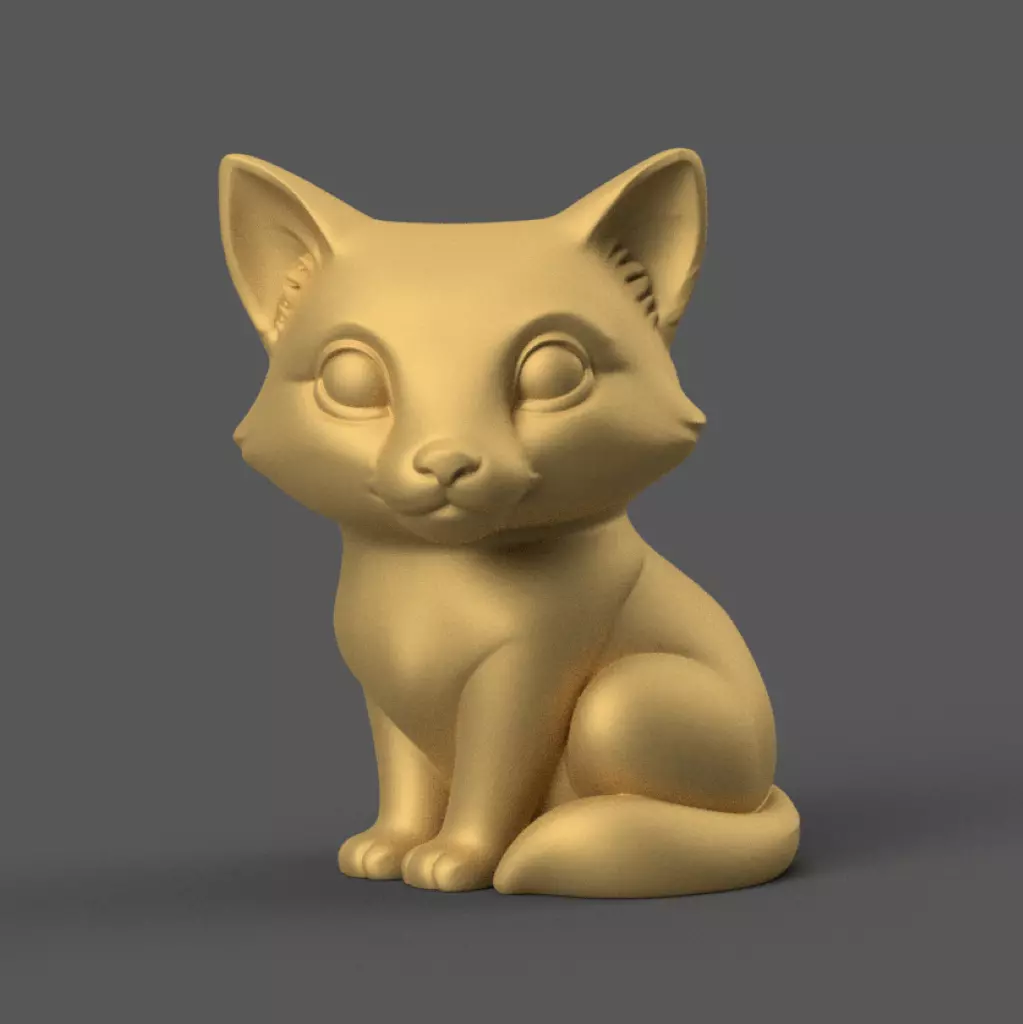 Cute Fox Planter Urn Candy candle Holder STL 3D print model_0