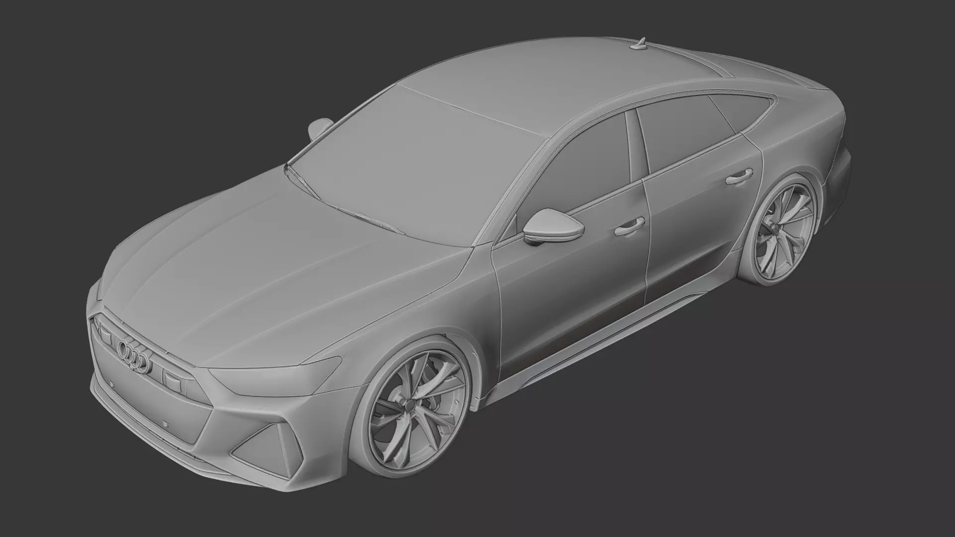 Audi RS7 Base Model 3D print model