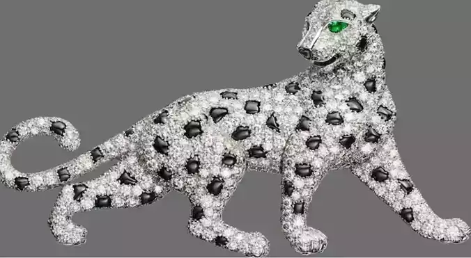 Tiger panther brooch  