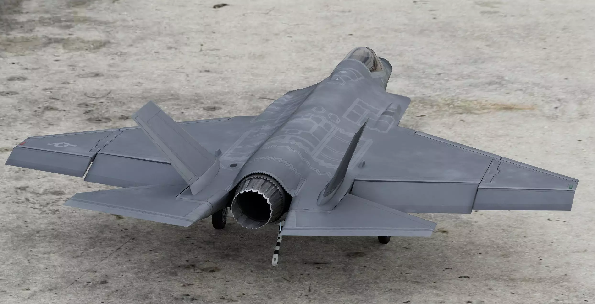 Lockheed Martin F-35C Lightning II NAVY Carrier 3D model_6