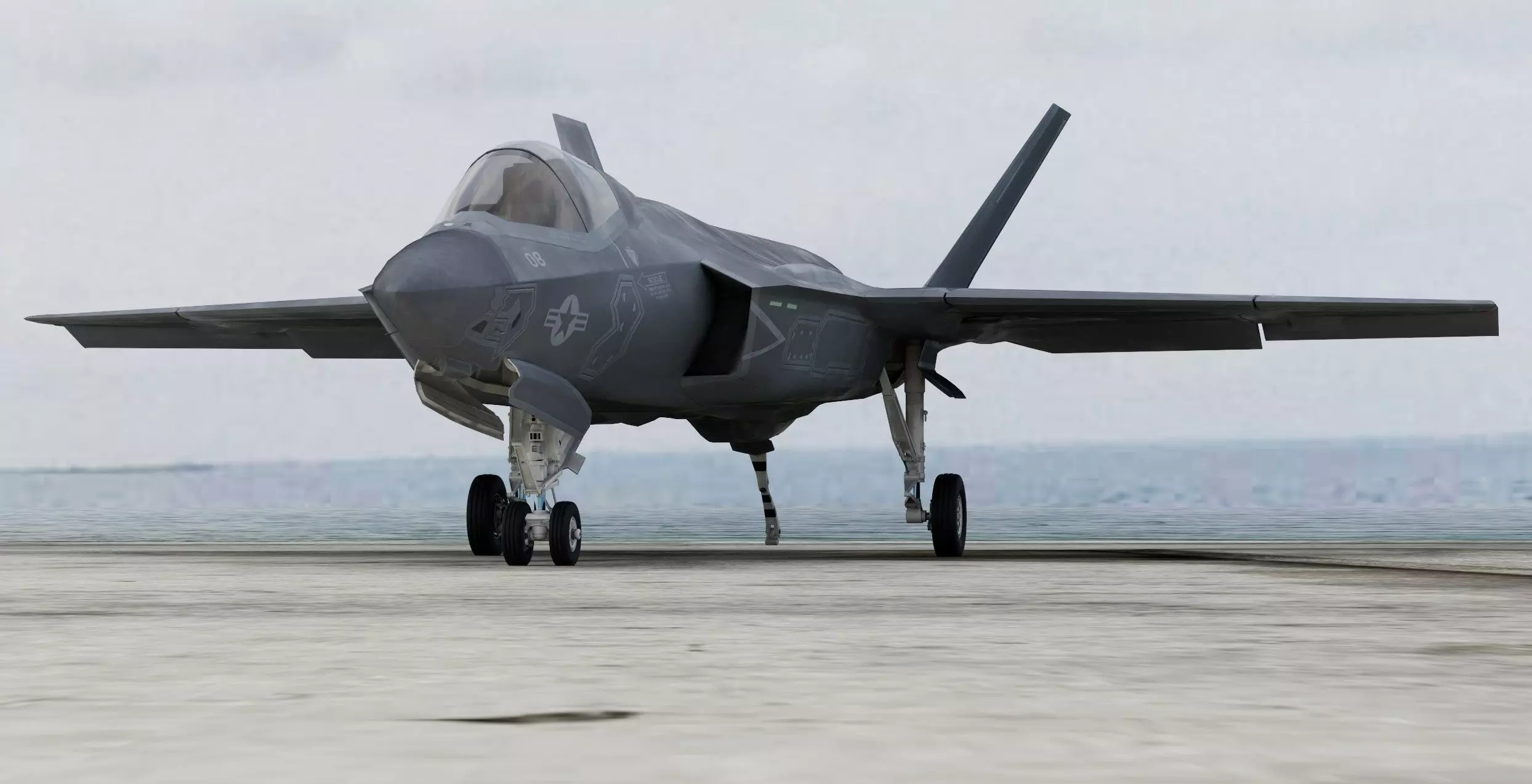 Lockheed Martin F-35C Lightning II NAVY Carrier 3D model_1