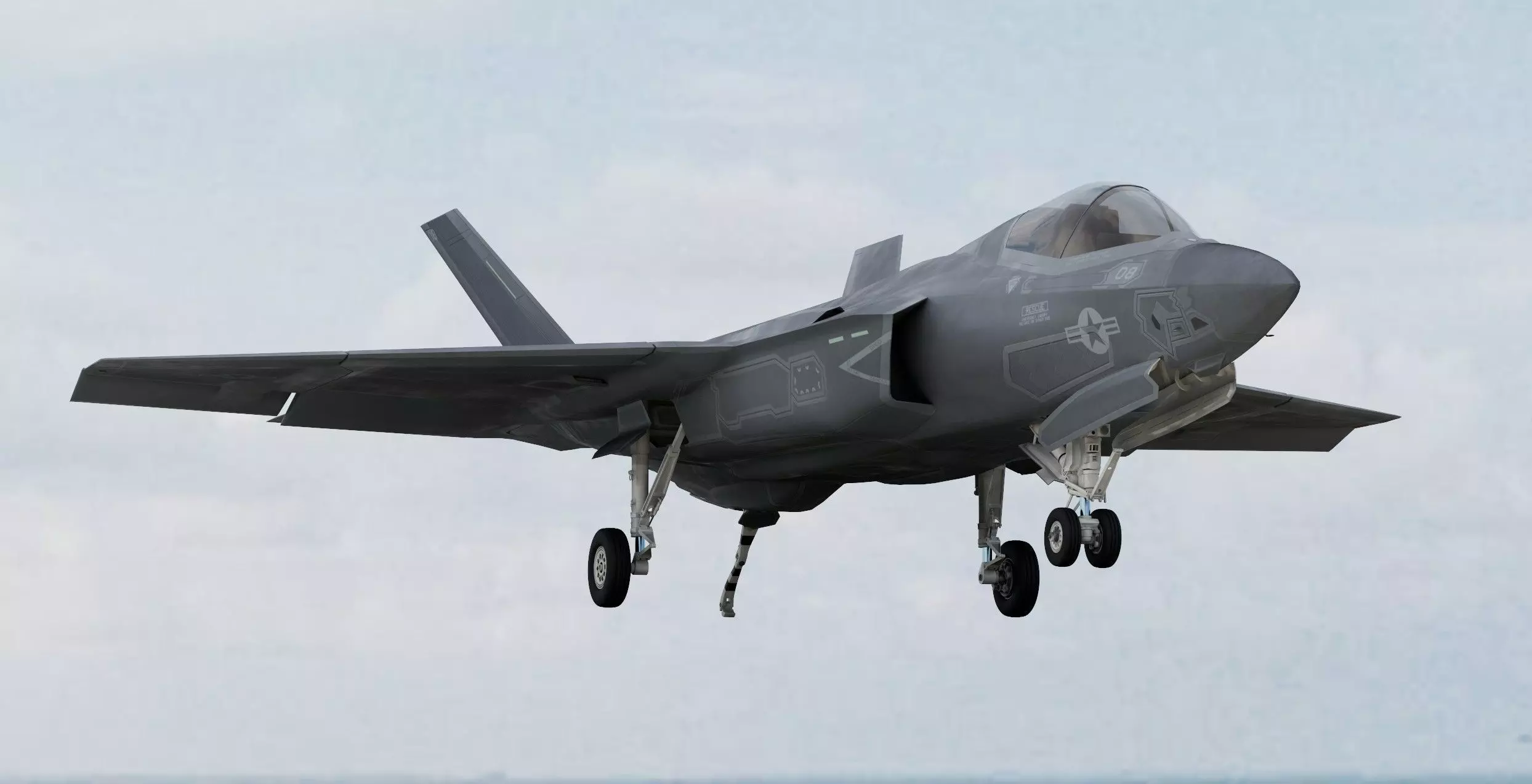 Lockheed Martin F-35C Lightning II NAVY Carrier 3D model_0