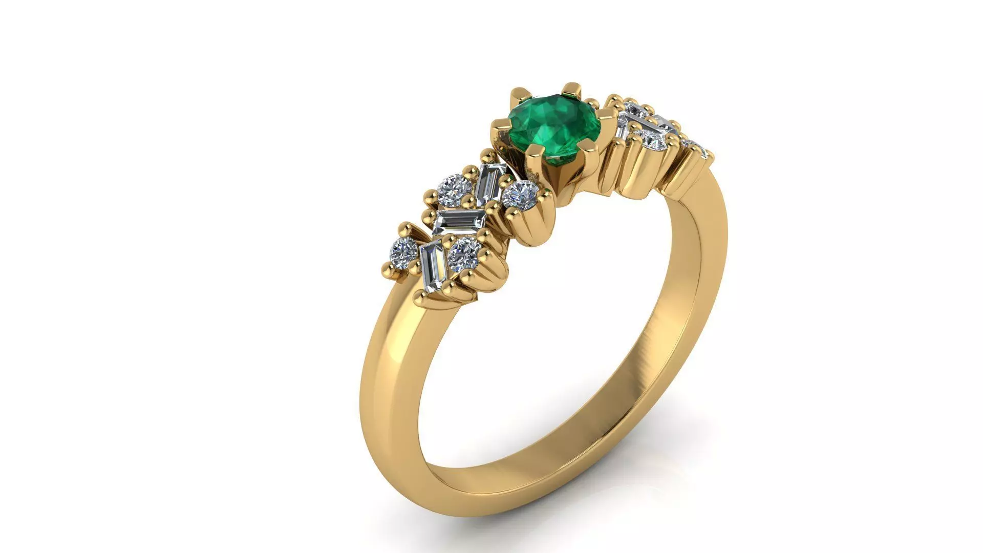 Wedding Ring 3D print model_3