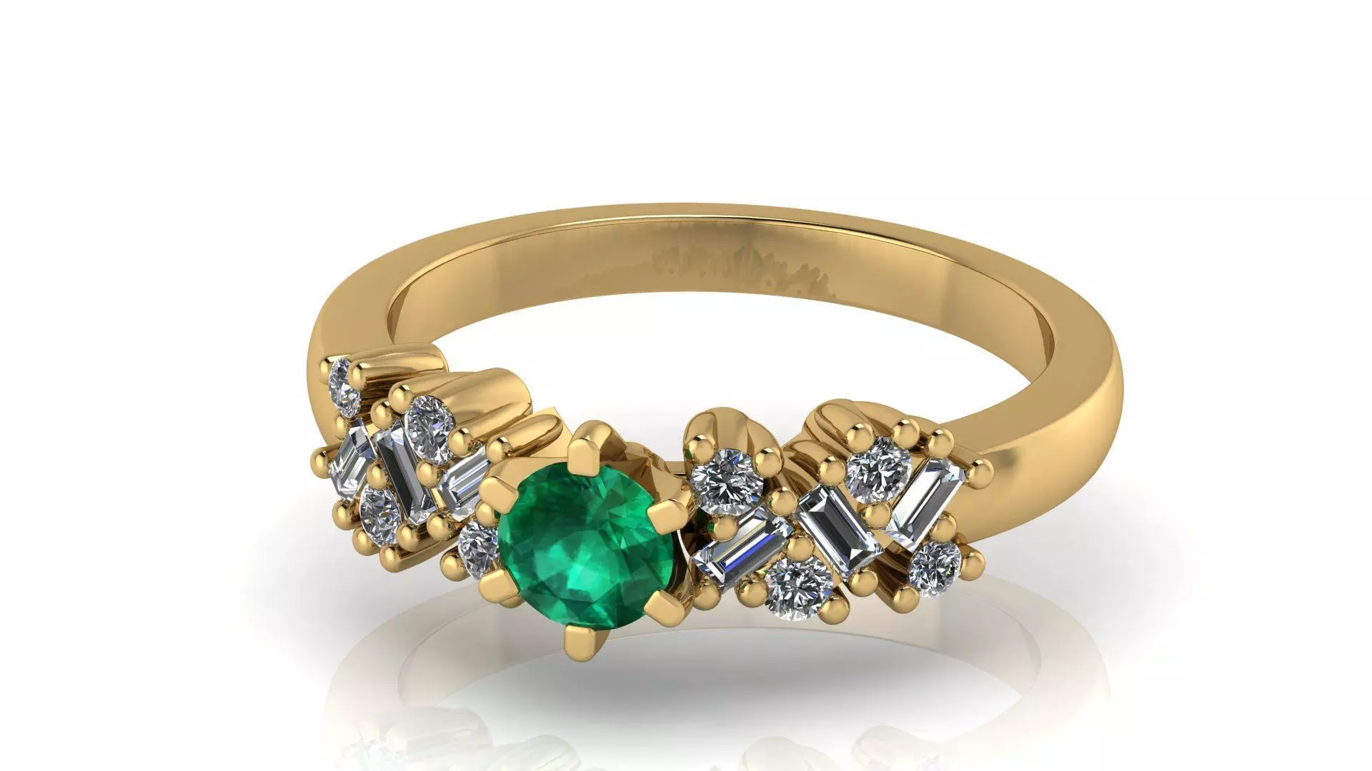 Wedding Ring 3D print model_1