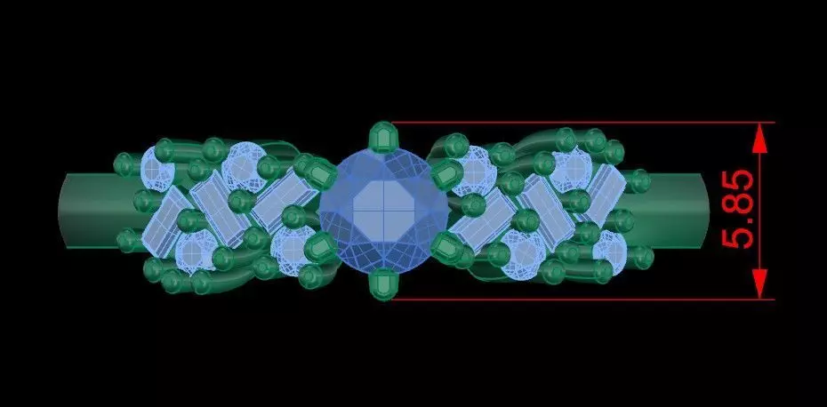 Wedding Ring 3D print model_11