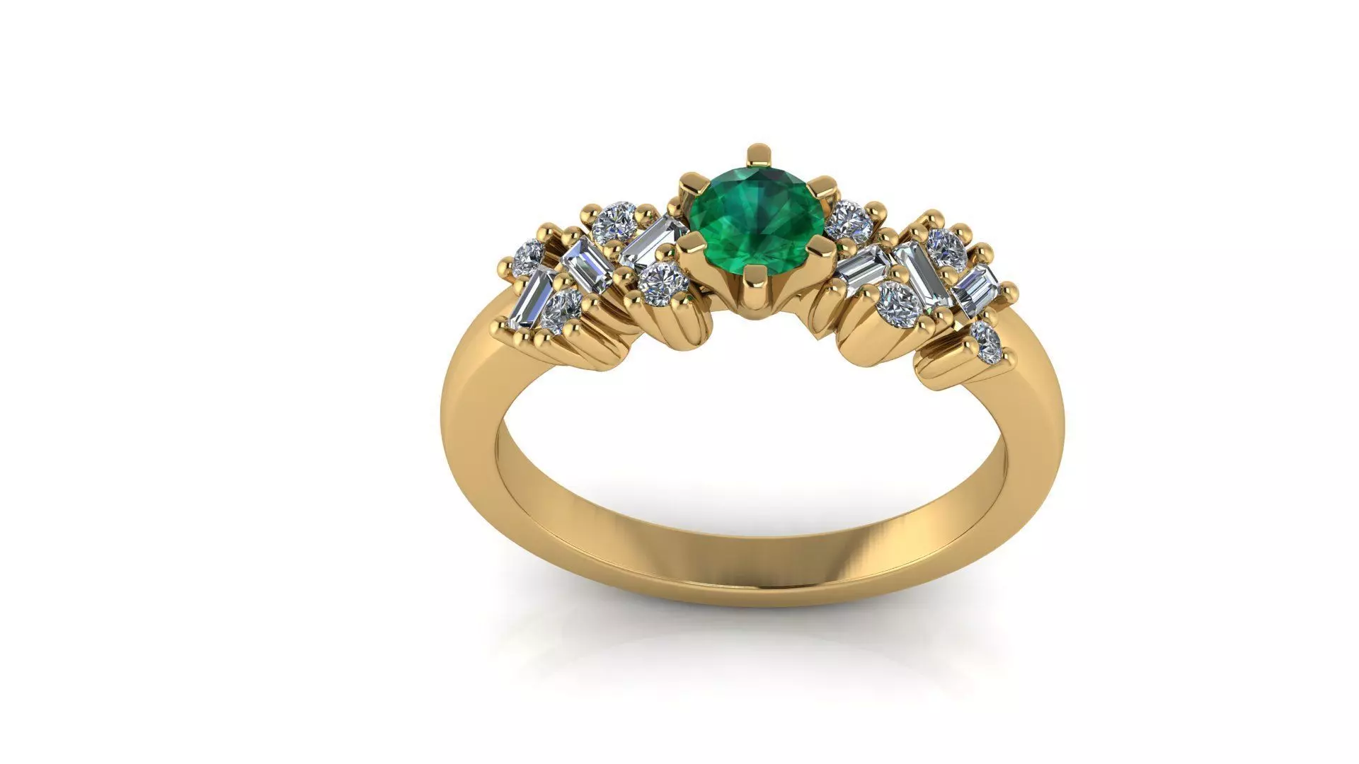 Wedding Ring 3D print model_6