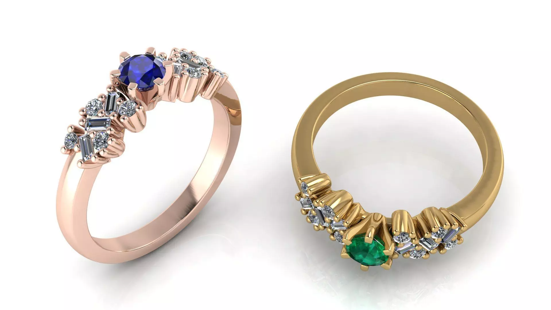 Wedding Ring 3D print model_0