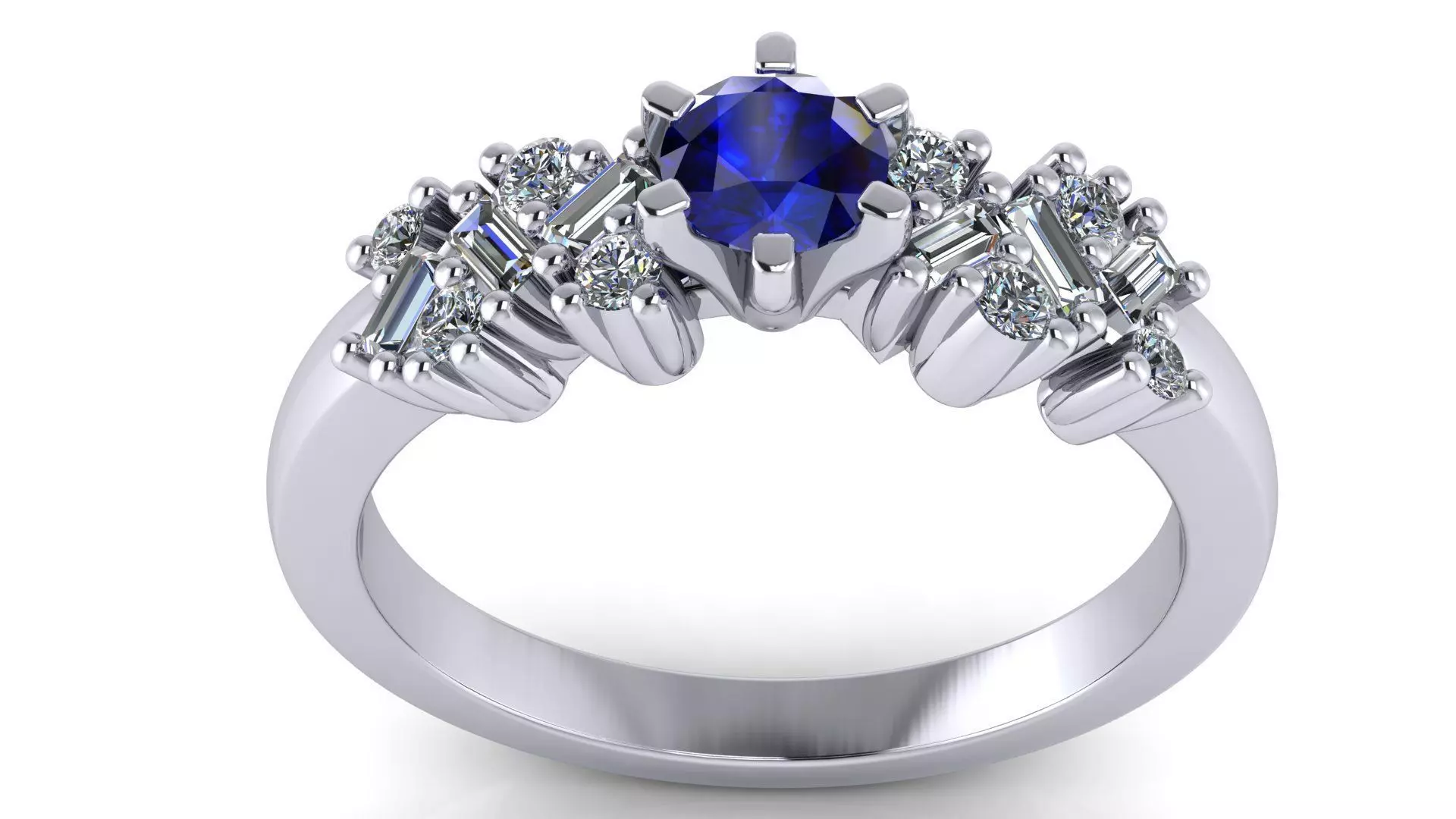 Wedding Ring 3D print model_4